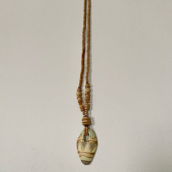 Hand-Painted Artisan Necklace - Picture 1 of 5